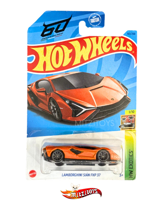 Lamborghini Sián FKP 37 Detalle - Hot Wheels HW Exotics (1/10) - Orange (60 Anniversario)