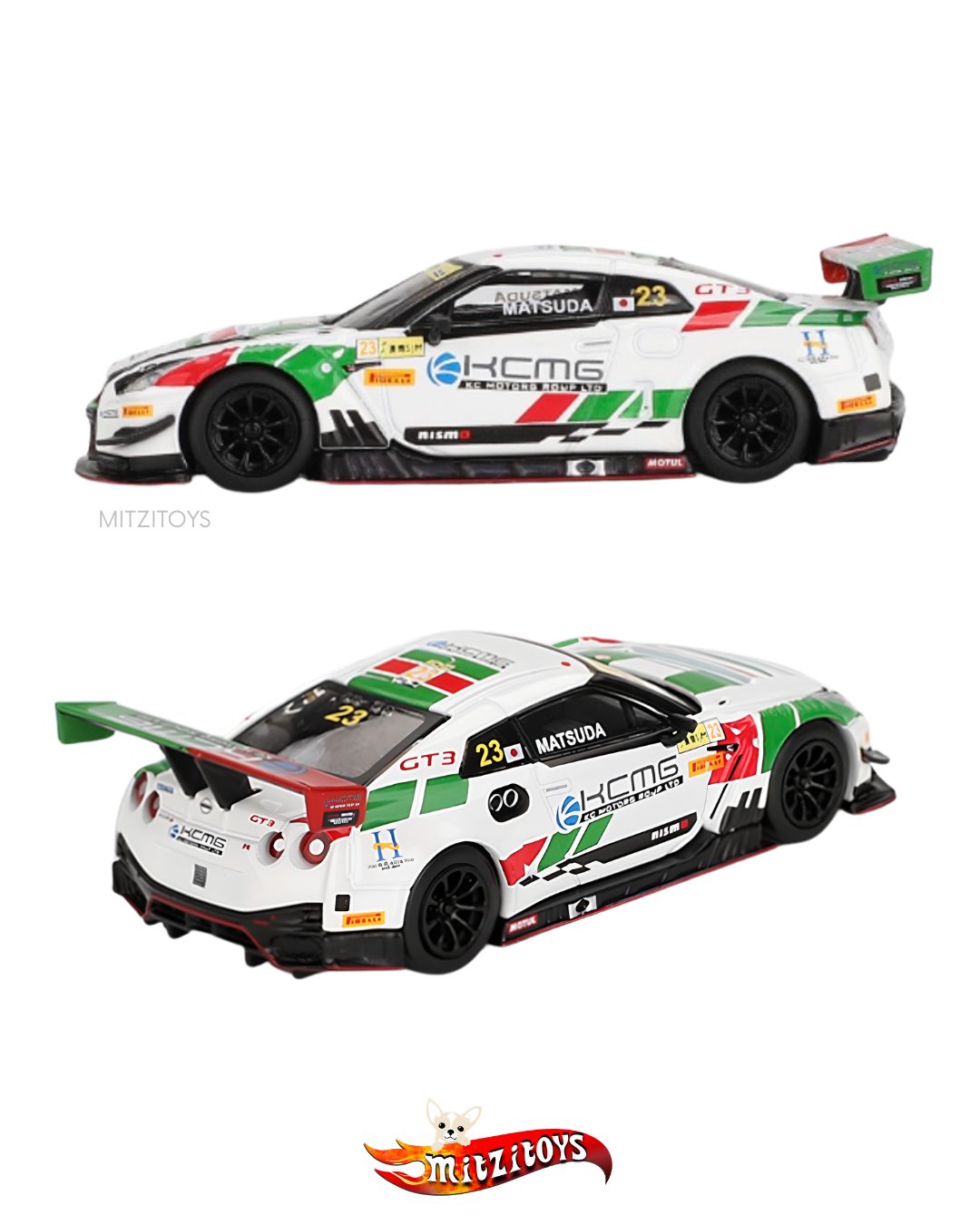 Nissan Skyline GTR R35 NISMO GT3 #23 KCMG 2018 FIA GT World Cup Macau (#593) - Mini GT 1:64