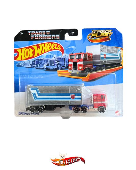 Optimus Prime Transformers; Hot Wheels Track Fleet