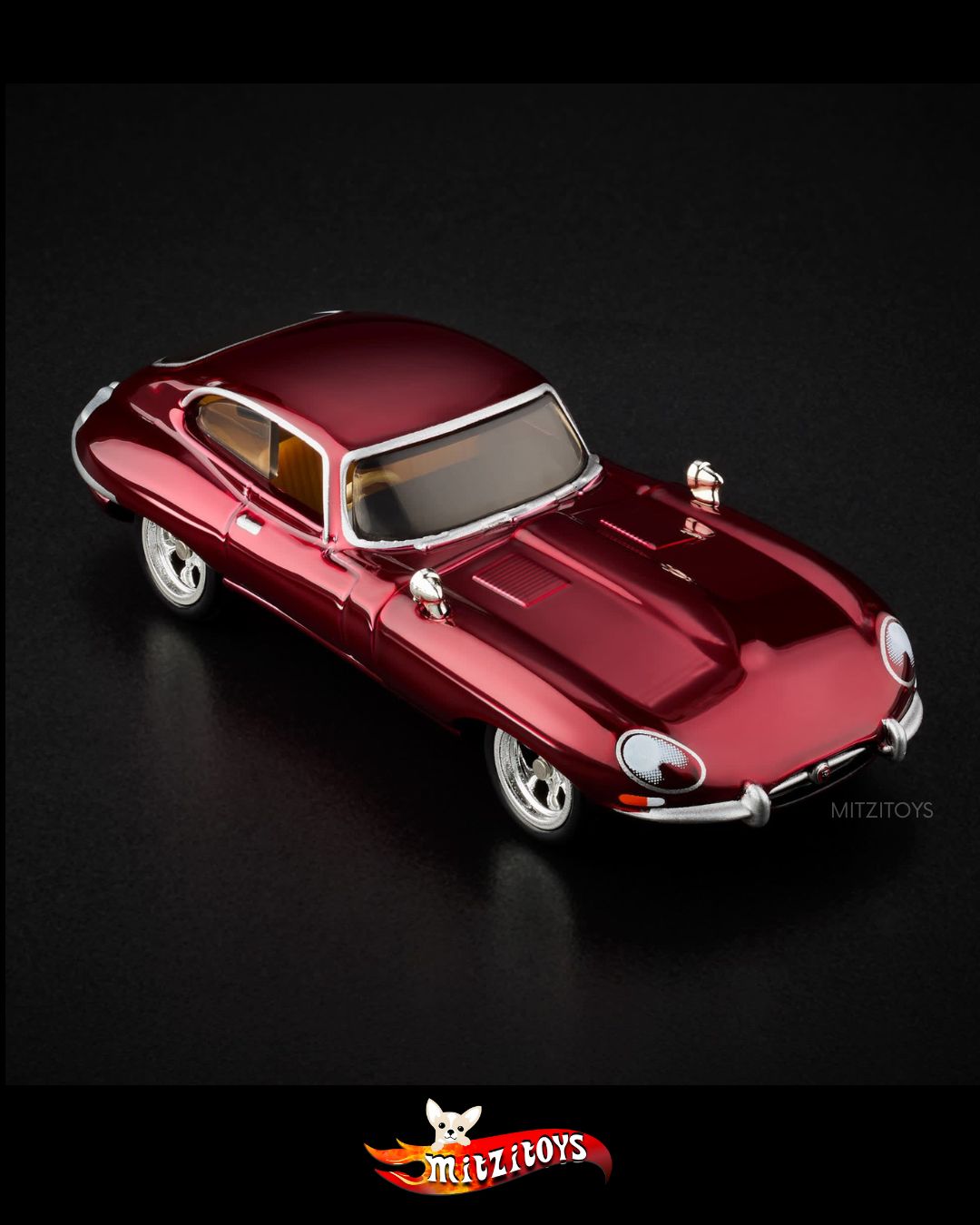 1964 Jaguar E-Type - Red Line Club Exclusive - Hot Wheels RLC 1:64