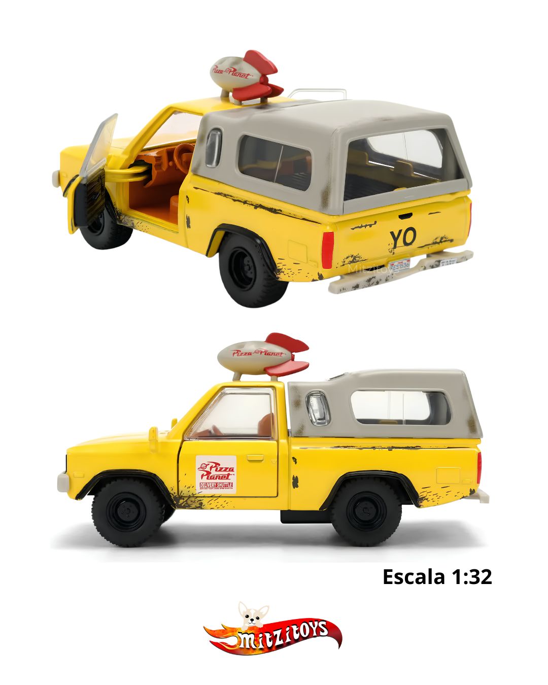 Disney Pixar Toy Story Pizza Planet Truck (Escala 1:32) - Jada Toys