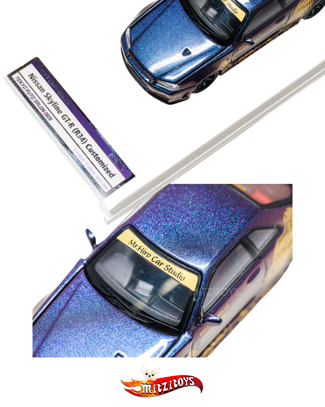 Nissan Skyline GT-R (R34) Customized TAS 2026 Motorhelix Limited Edition 999 Pzs Tokyo Auto Salon