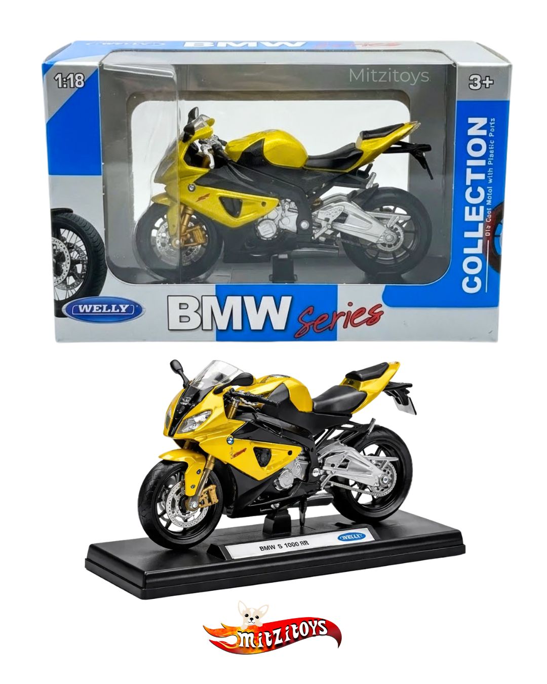 Moto BMW S 1000 RR - Welly 1:18