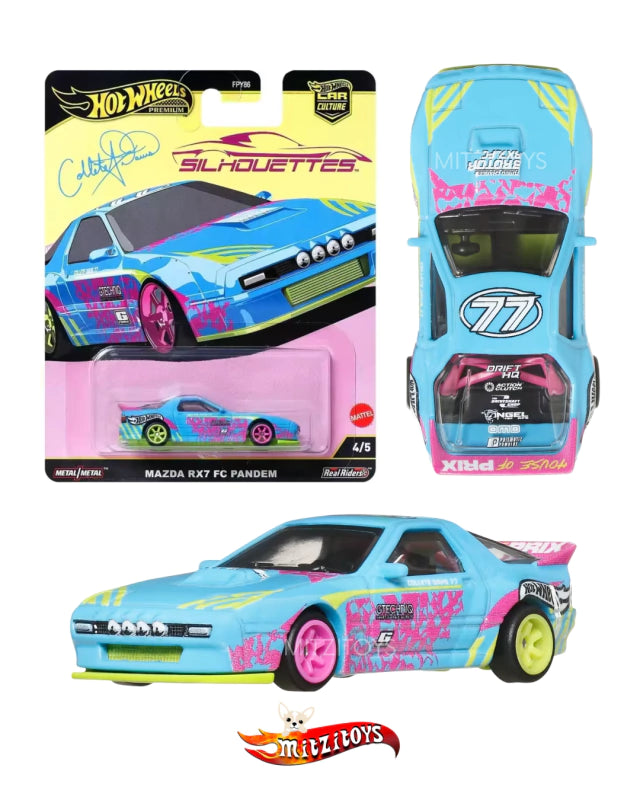 Mazda RX7 FC Pandem - Hot Wheels Premium - Car Culture Silhouettes 4/5