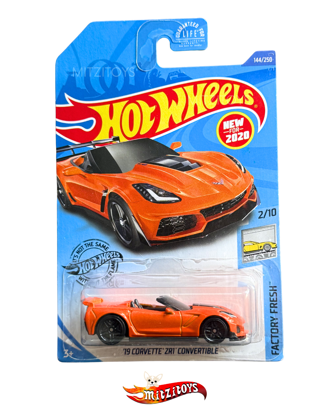'19 Corvette ZR1 Convertible (Naranja), Factory Fresh (2/10), Hot Wheels Básico