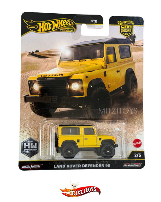 Land Rover Defender 90 - Hot Wheels Premium Car Culture: HW Off-Road (2/5) - Amarillo Desierto