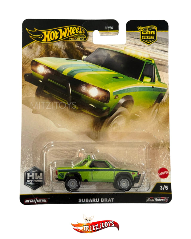 Subaru Brat - Hot Wheels Premium Car Culture: HW Off-Road (3/5) - Lime Green