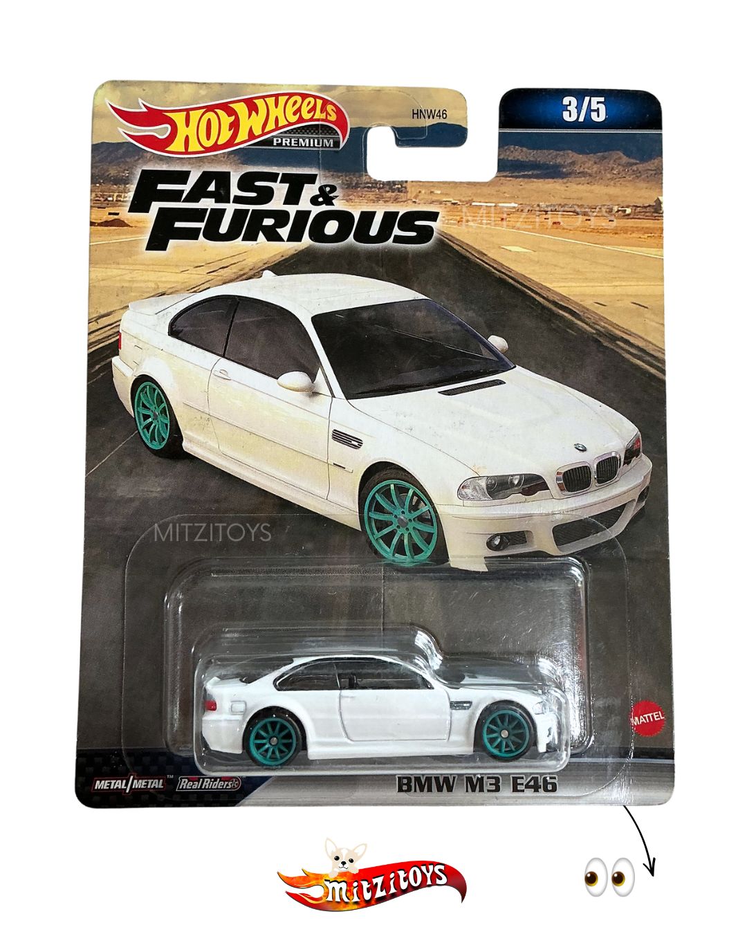 BMW M3 E46 (3/5) - Fast & Furious (Detalle) - Hot Wheels Premium