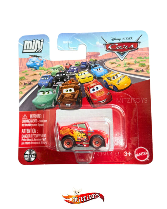 Lightning McQueen Mini Racers Llanta Roja - Disney Pixar Cars - Mattel