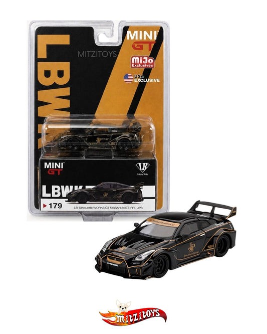 LB-Silhouette WORKS GT Nissan GTR R35 JPS (Nº 179) - USA Exclusive - Mini GT 1:64