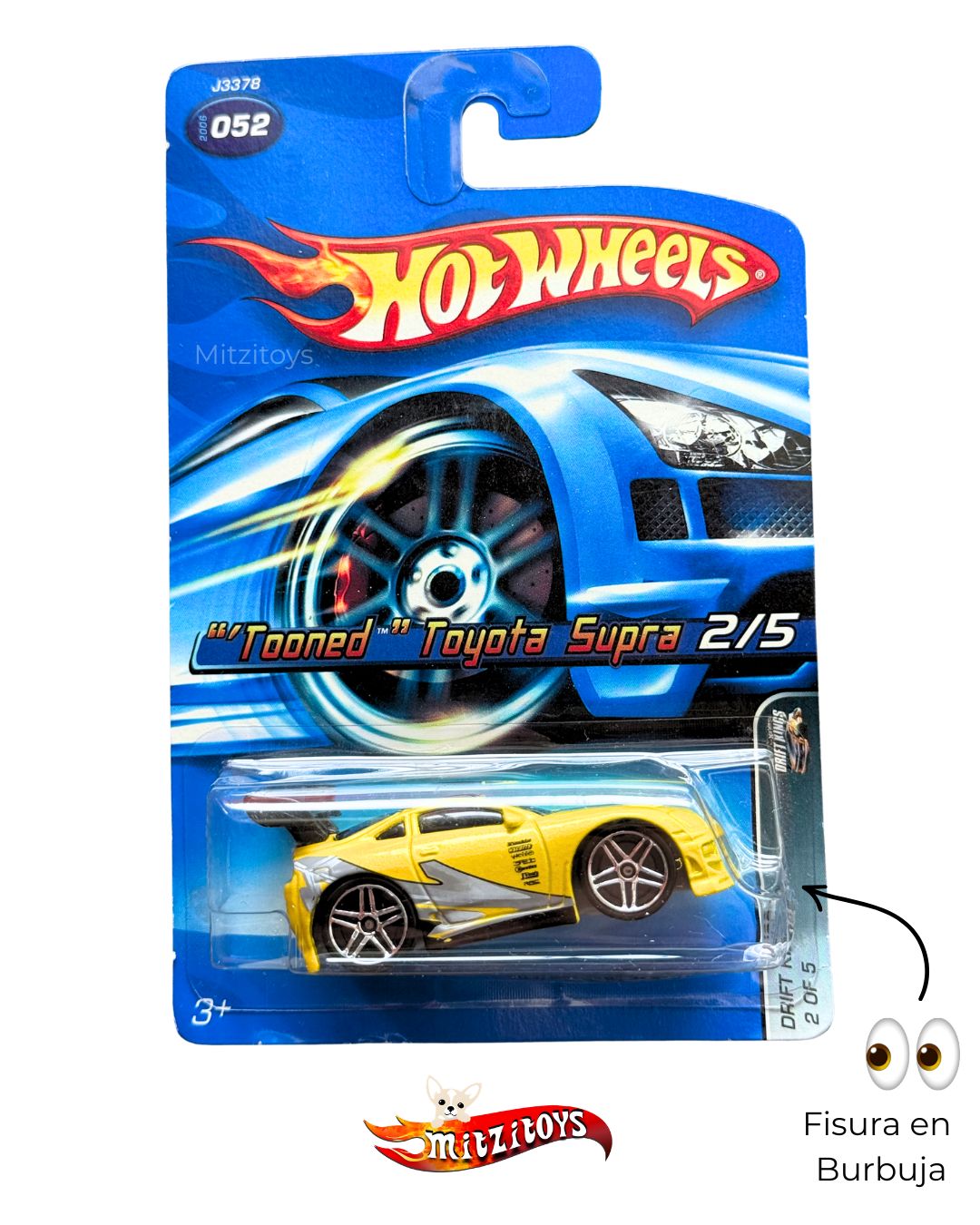 Toyota Supra Tooned Detalle (2/5) - Drift Kings - Hot Wheels básico