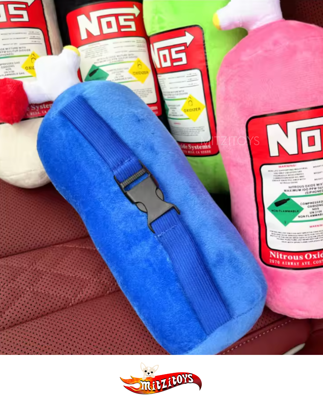 Cojín de Peluche Tanque de NOS Nitrogeno (Varios Colores)