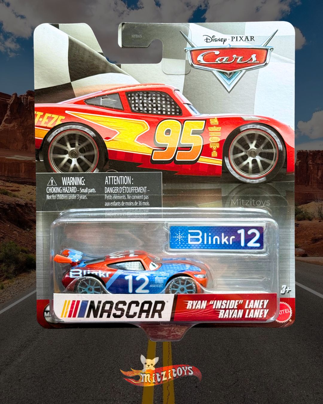 Ryan "Inside" Laney (NASCAR) - Disney Pixar Cars - Mattel