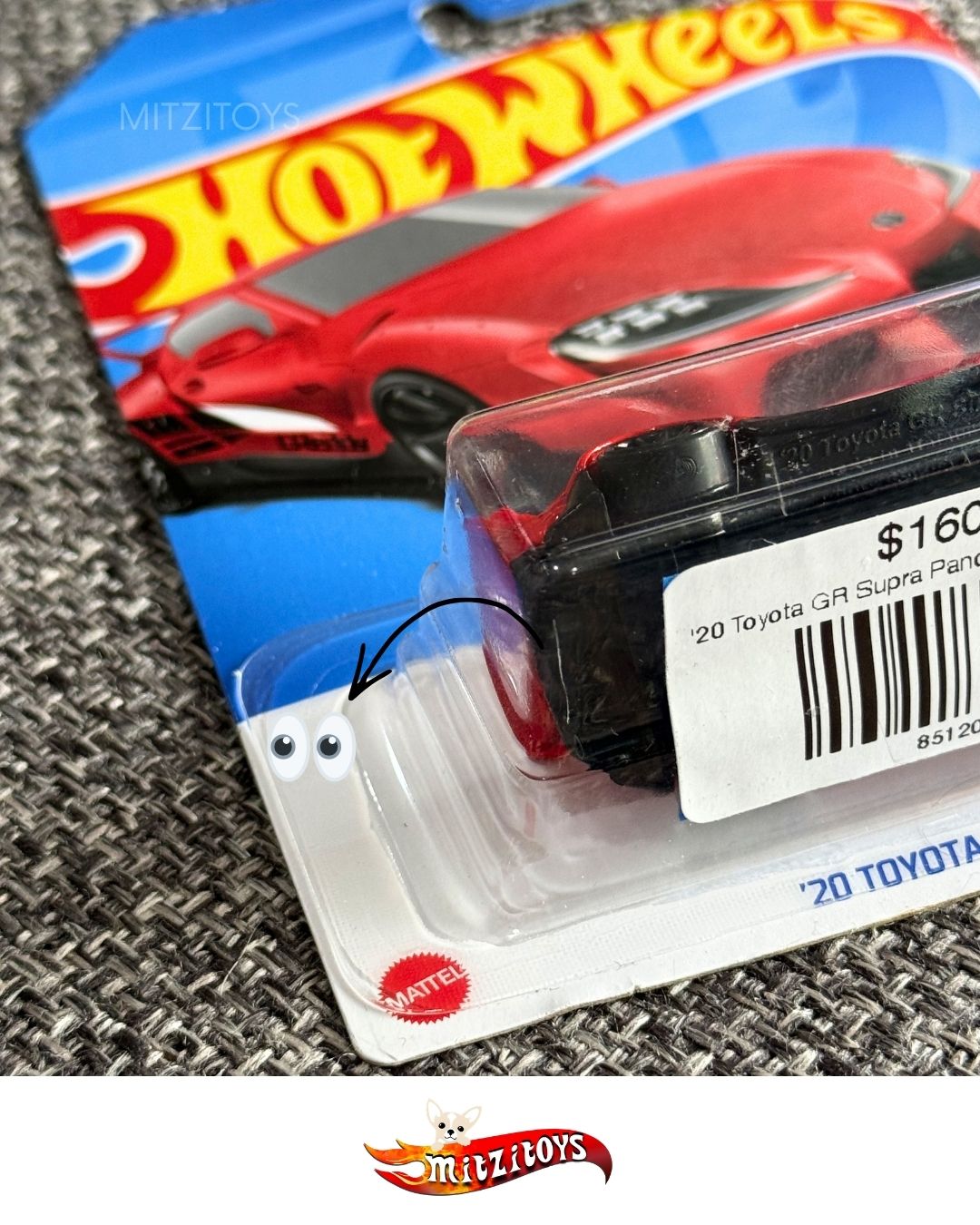 '20 Toyota GR Supra Pandem Detalle Rojo - Hot Wheels Basico