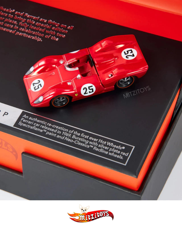 Hot Wheels RLC Exclusive: Ferrari Heritage Set - 2-Car Collector’s Box (Limited Edition)