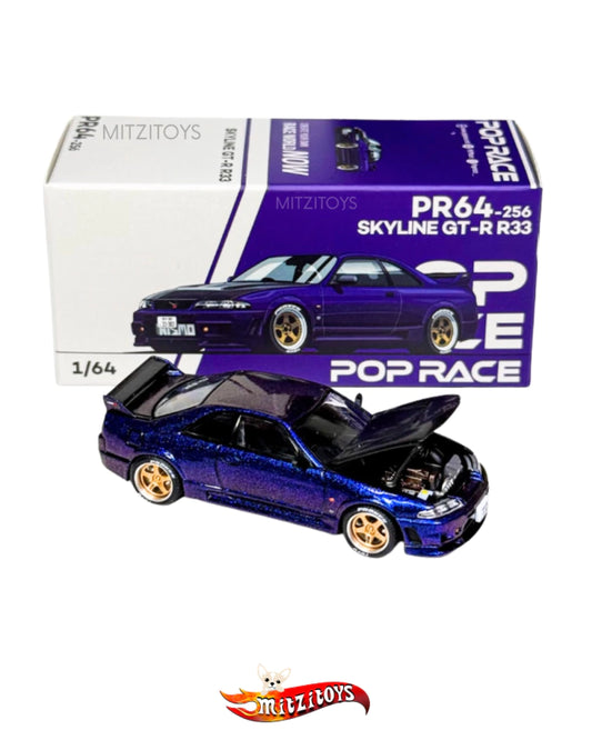 Skyline GT-R (R33) V-Spec - Pop Race (PR64-256) - Midnight Purple III
