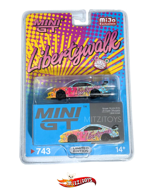 Nissan SILVIA (S15) LB-Super Silhouette "LBWK KUMA" - Mini GT 1/64 (No. 743)