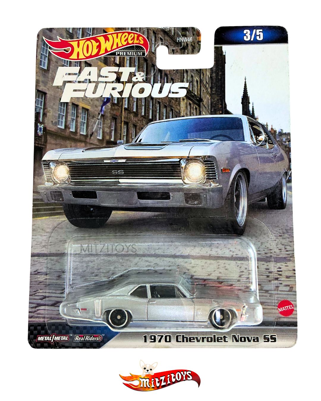1970 Chevrolet Nova SS 3/5 - Fast & Furious Premium (2023/2024) - Hot Wheels Real Riders