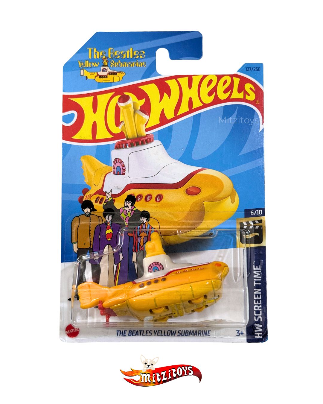 The Beatles Yellow Submarine (127/250) (6/10) - HW Screen Time - Hot Wheels básico