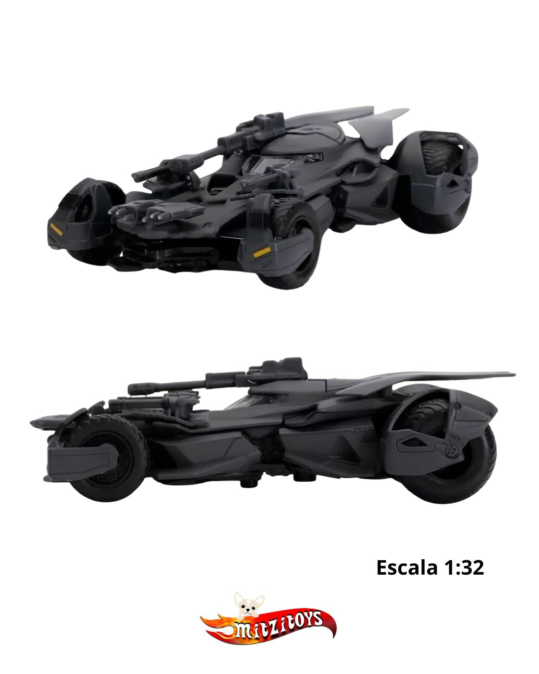 Justice League Batmobile (Escala 1:32) - Jada Toys 