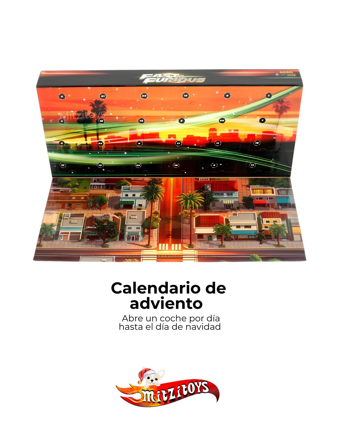 Fast & Furious Advent Calendar Calendario adviento navidad (Nano Hollywood Rides) - Jada Toys