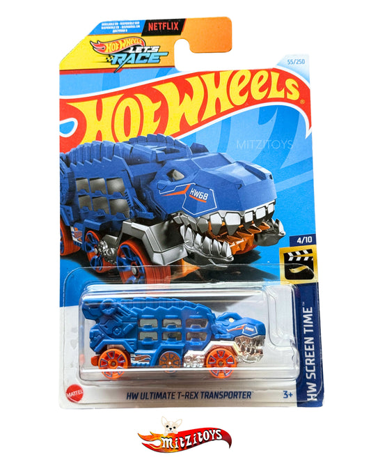 HW Ultimate T-Rex Transporter 55/250 (4/10) - HW Screen Time - Hot Wheels Básico