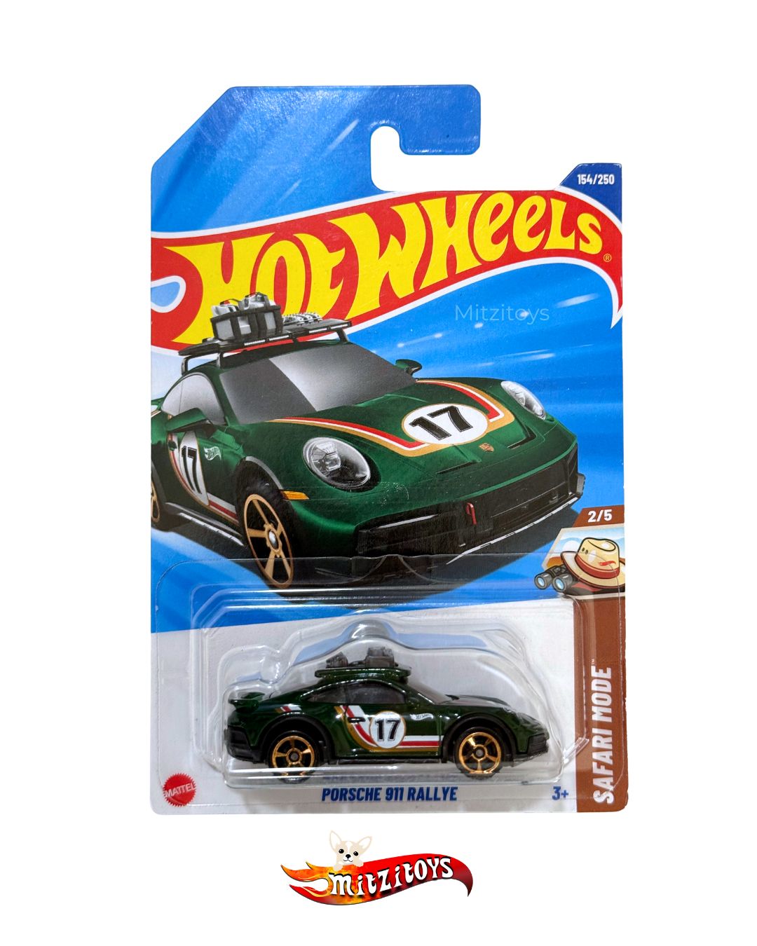 Porsche 911 Rallye (154/250) (2/5) - Safari Mode - Hot Wheels básico