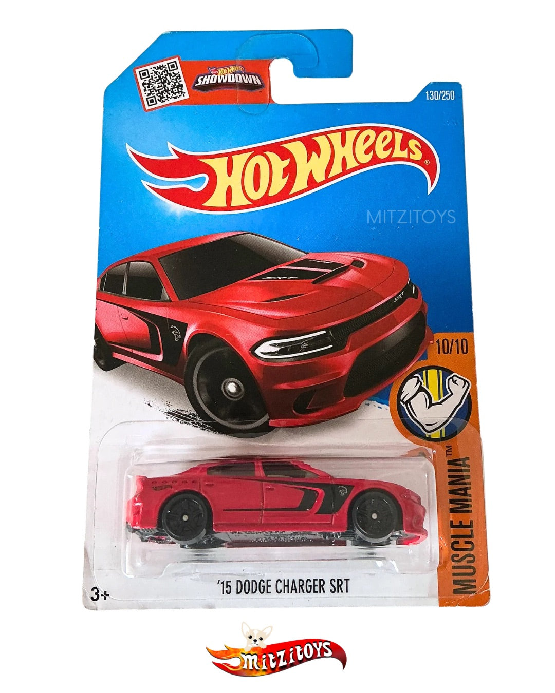 '15 Dodge Charger SRT (10/10) Red- Muscle Mania - Básico