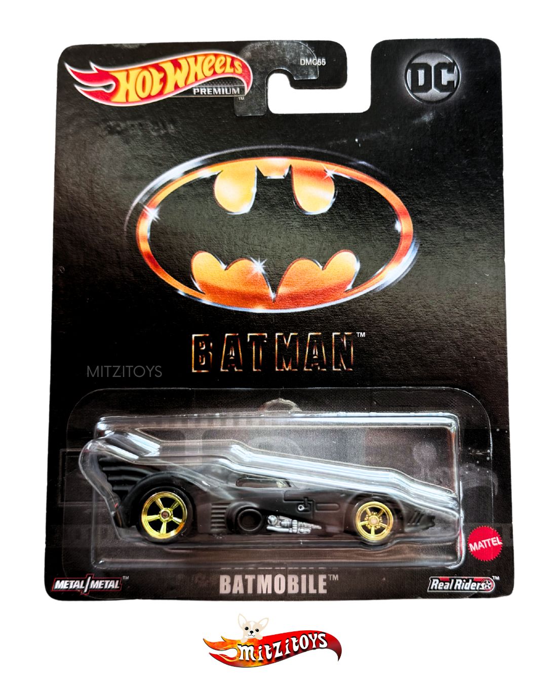 Batmobile Negro - Batman - Hot Wheels Premium