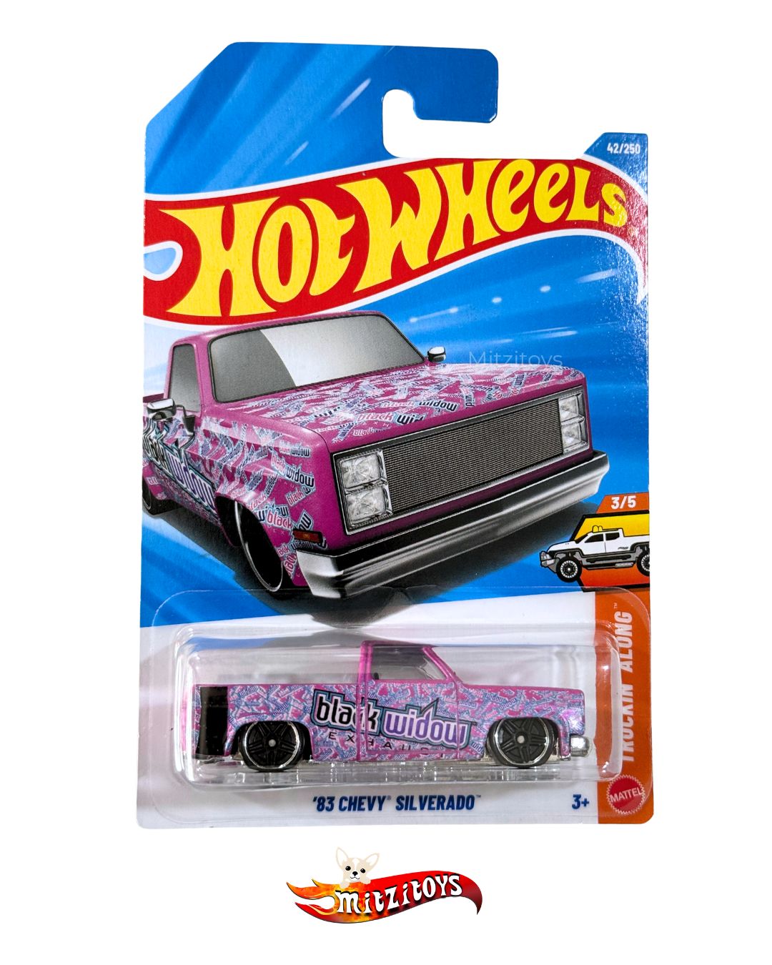 '83 Chevy Silverado (3/5) - Truckin' Along - Hot Wheels Básico