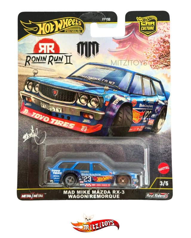 Mad Mike Mazda RX-3 Wagon - Hot Wheels Premium Car Culture: Ronin Run II (3/5)