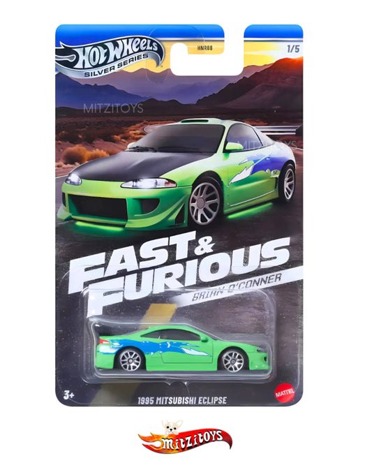 1995 Mitsubishi Eclipse (Brian O'Conner)- Hot Wheels Silver Series - Fast & Furious 1/5