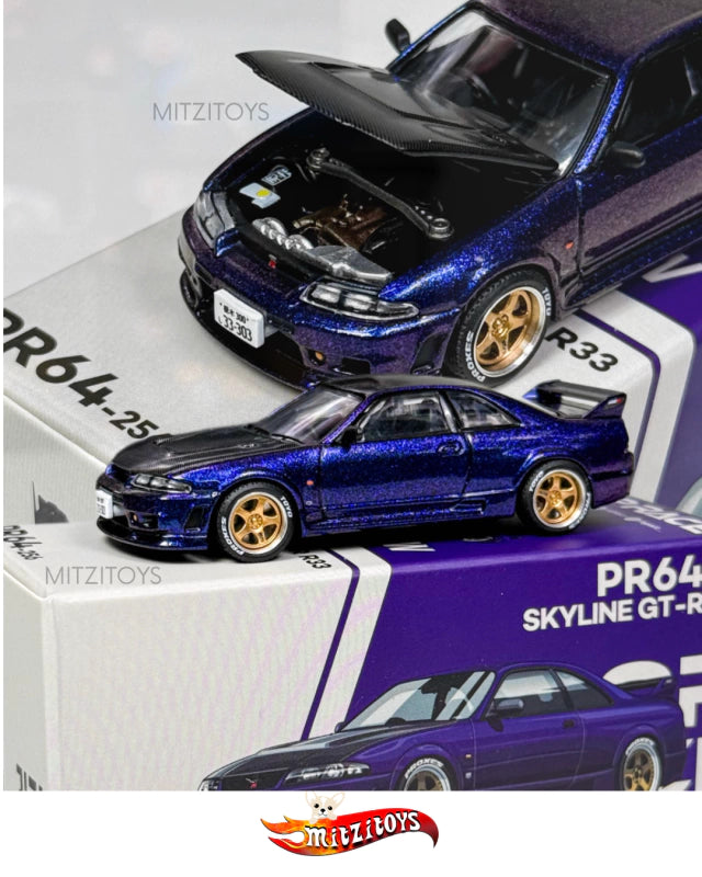 Skyline GT-R (R33) V-Spec - Pop Race (PR64-256) - Midnight Purple III