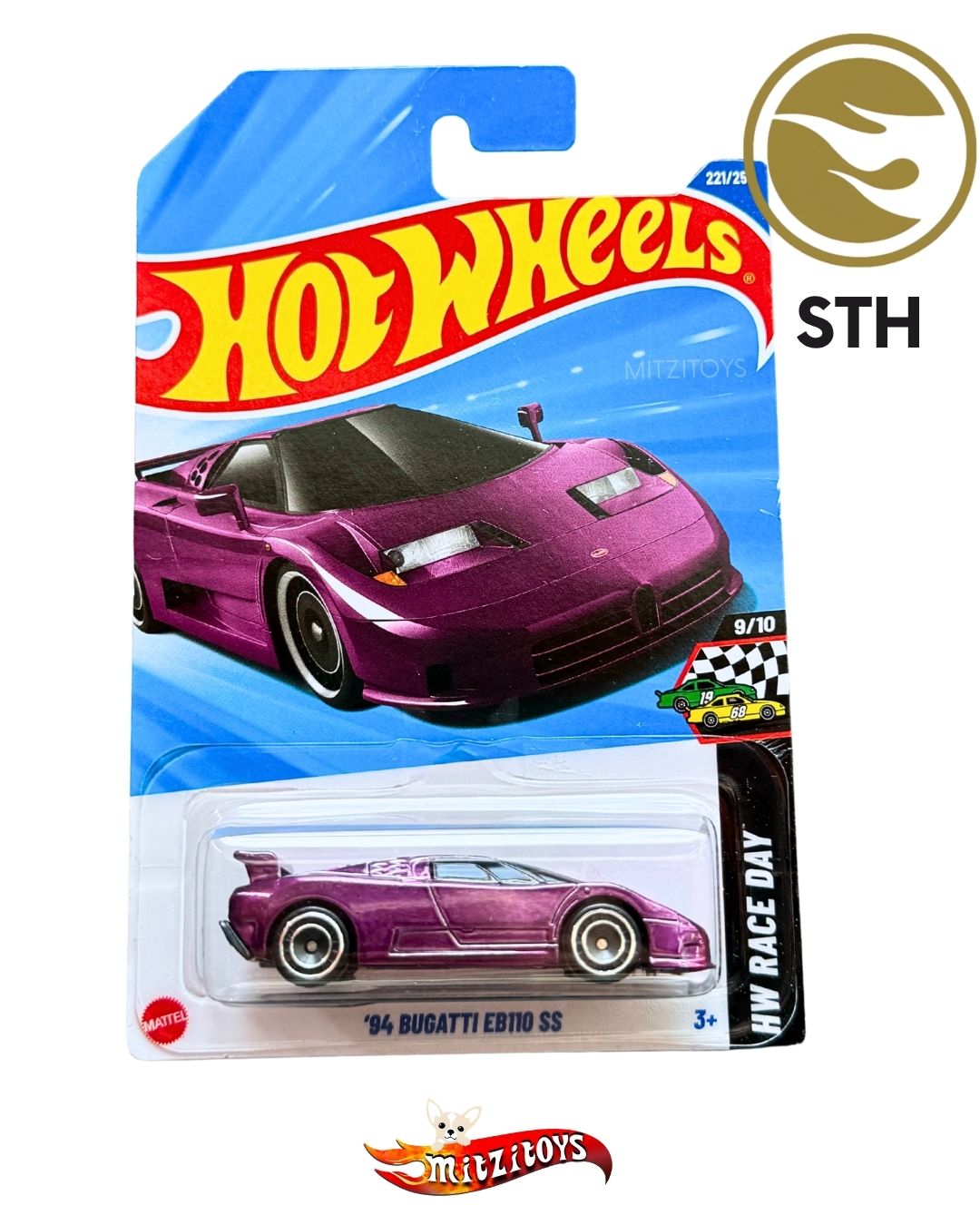 '94 Bugatti EB110 SS (9/10) - HW Race Day - Hot Wheels Super Treasure Hunt (STH)