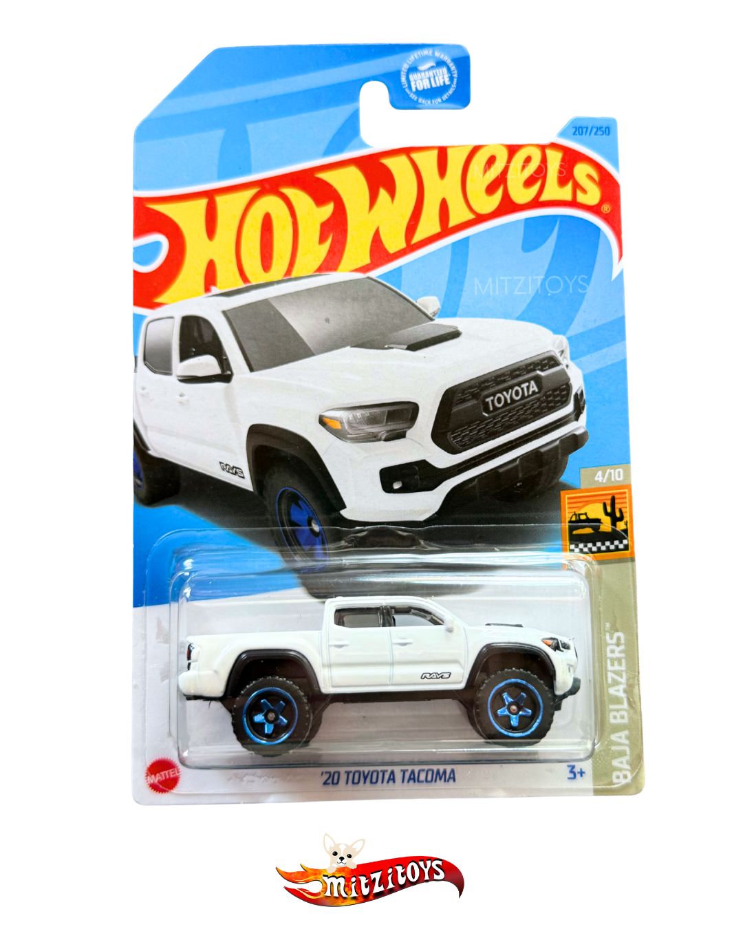'20 Toyota Tacoma (207/250) - Baja Blazers (4/10) - Hot Wheels Básico
