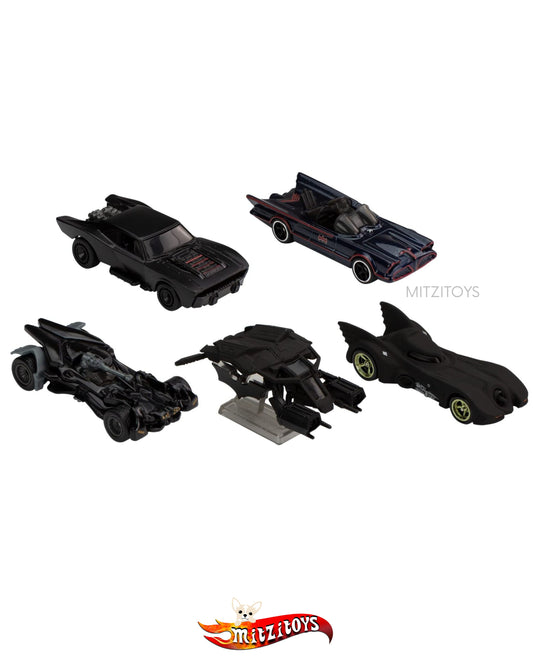 Batmobile Collector Set (5-Pack Box Set) - DC Comics - Hot Wheels Premium