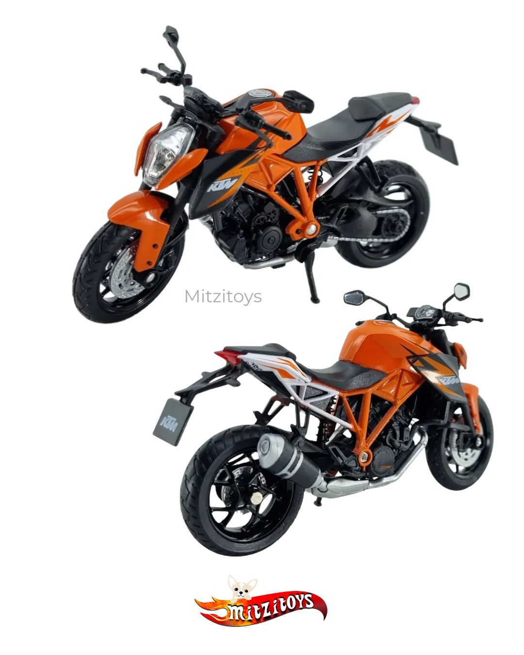 Moto KTM 1290 Super Duke R - Welly 1:18