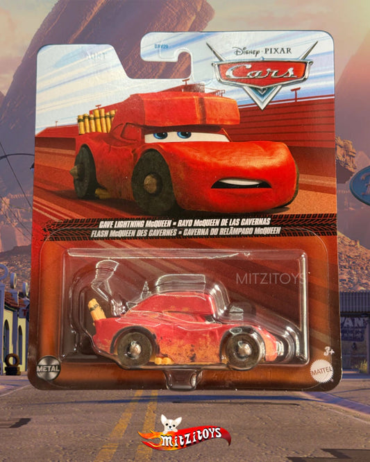 Rayo McQueen de las Cavernas (Cave Lightning McQueen), Disney Pixar Cars; Mattel Metal