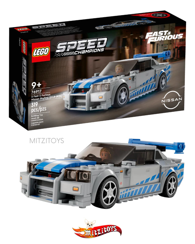 Nissan Skyline GT-R (R34) de 2 Fast 2 Furious - LEGO® Speed Champions (Set 76917)