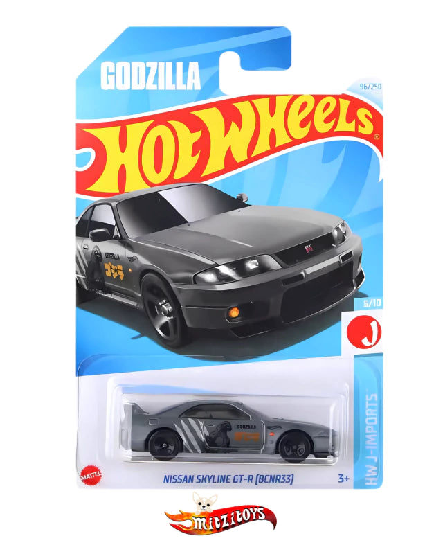Nissan Skyline GT-R (R33) "Godzilla" Gris - Hot Wheels - HW J-Imports (5/10)