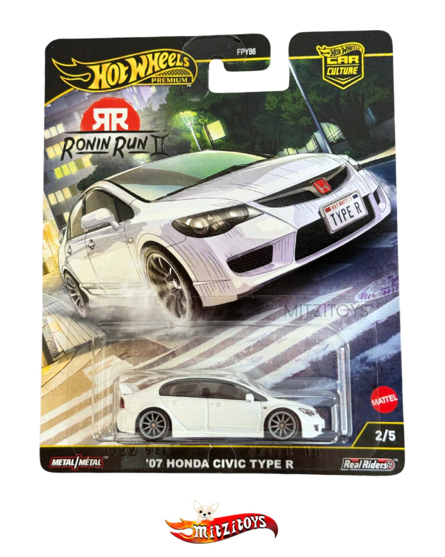 '07 Honda Civic Type R - Hot Wheels Premium Car Culture: Ronin Run II (2/5)