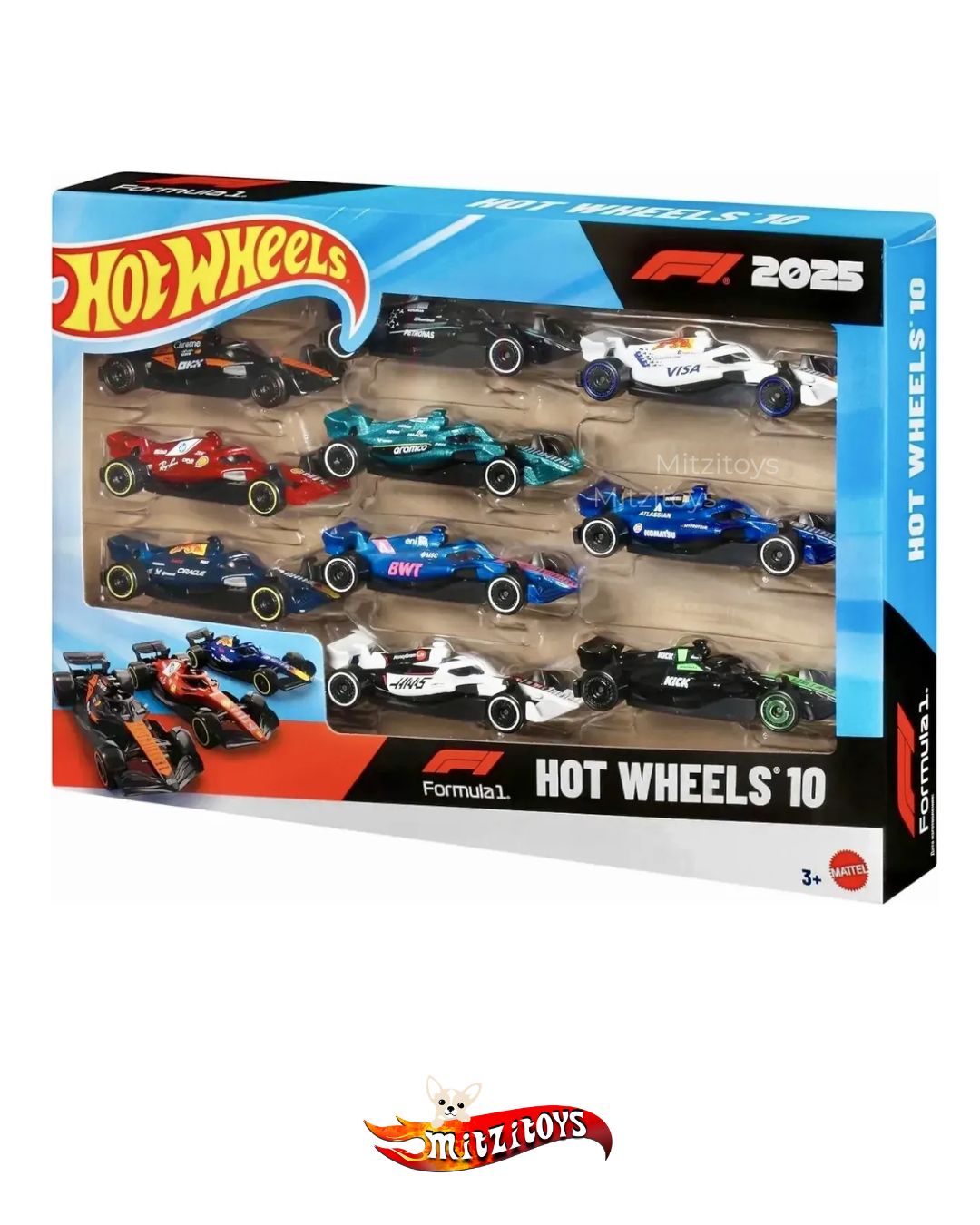 Formula 1  10-Pack F1- Hot Wheels - Básico 