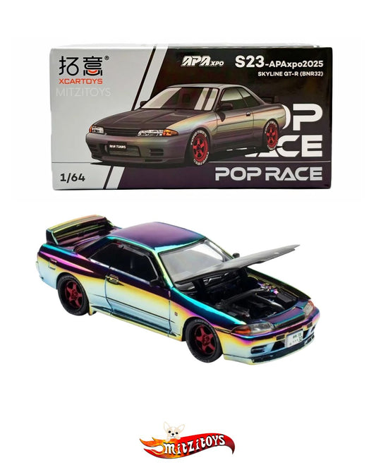 Nissan Skyline GT-R (BNR32)- Pop Race x XCartoys Exclusive S23-APAxpo2025
