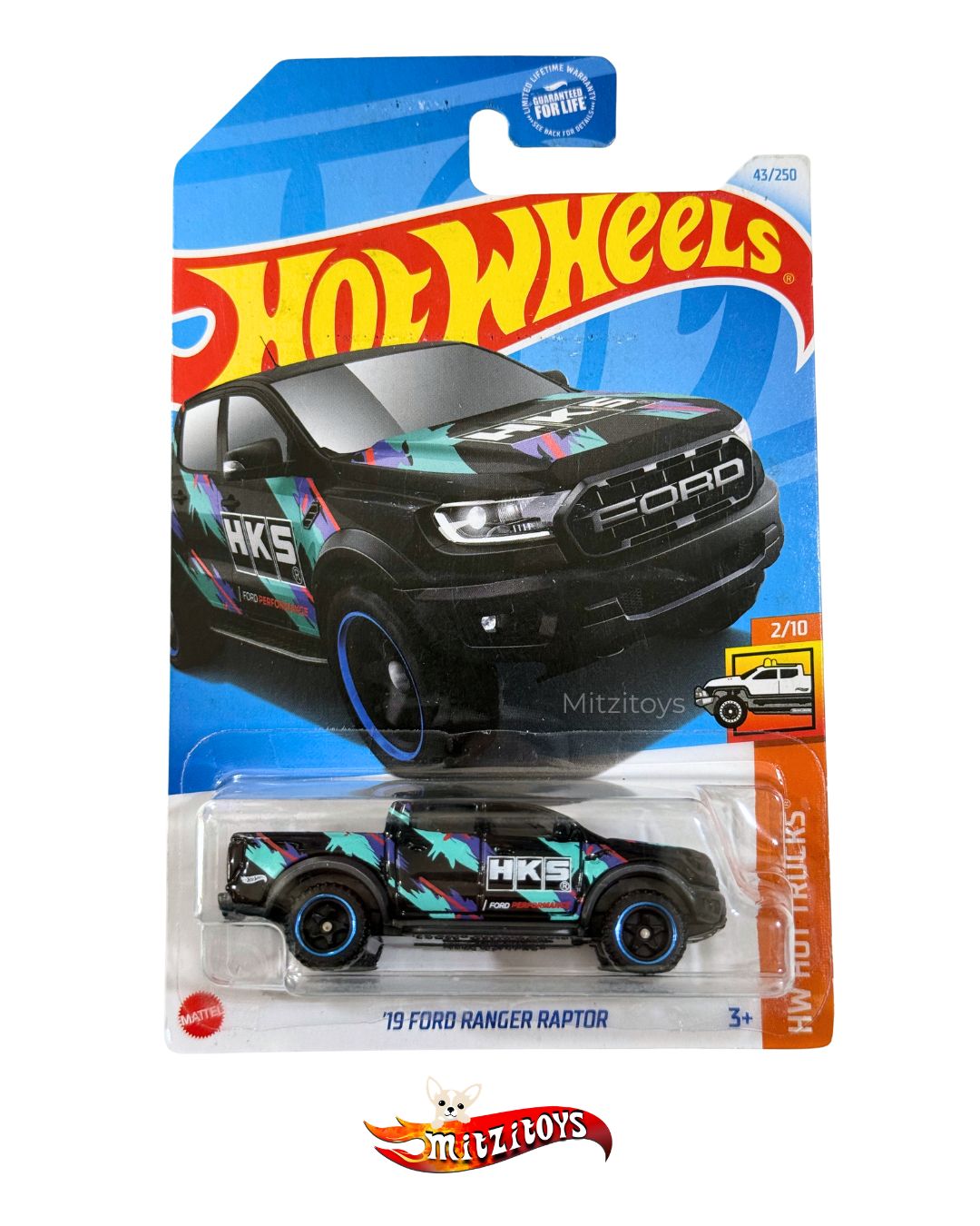 '19 Ford Ranger Raptor (43/250) (2/10) - HW Hot Trucks - Hot Wheels básico