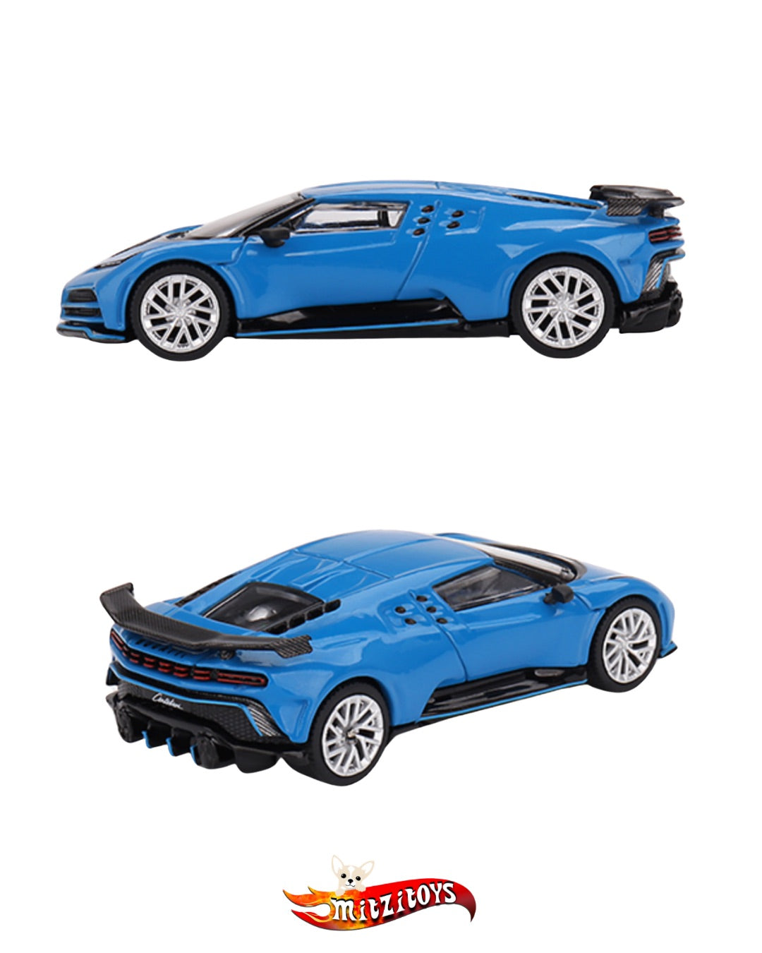 Bugatti Centodieci Blu Bugatti (#586) - Mini GT MiJo Exclusives