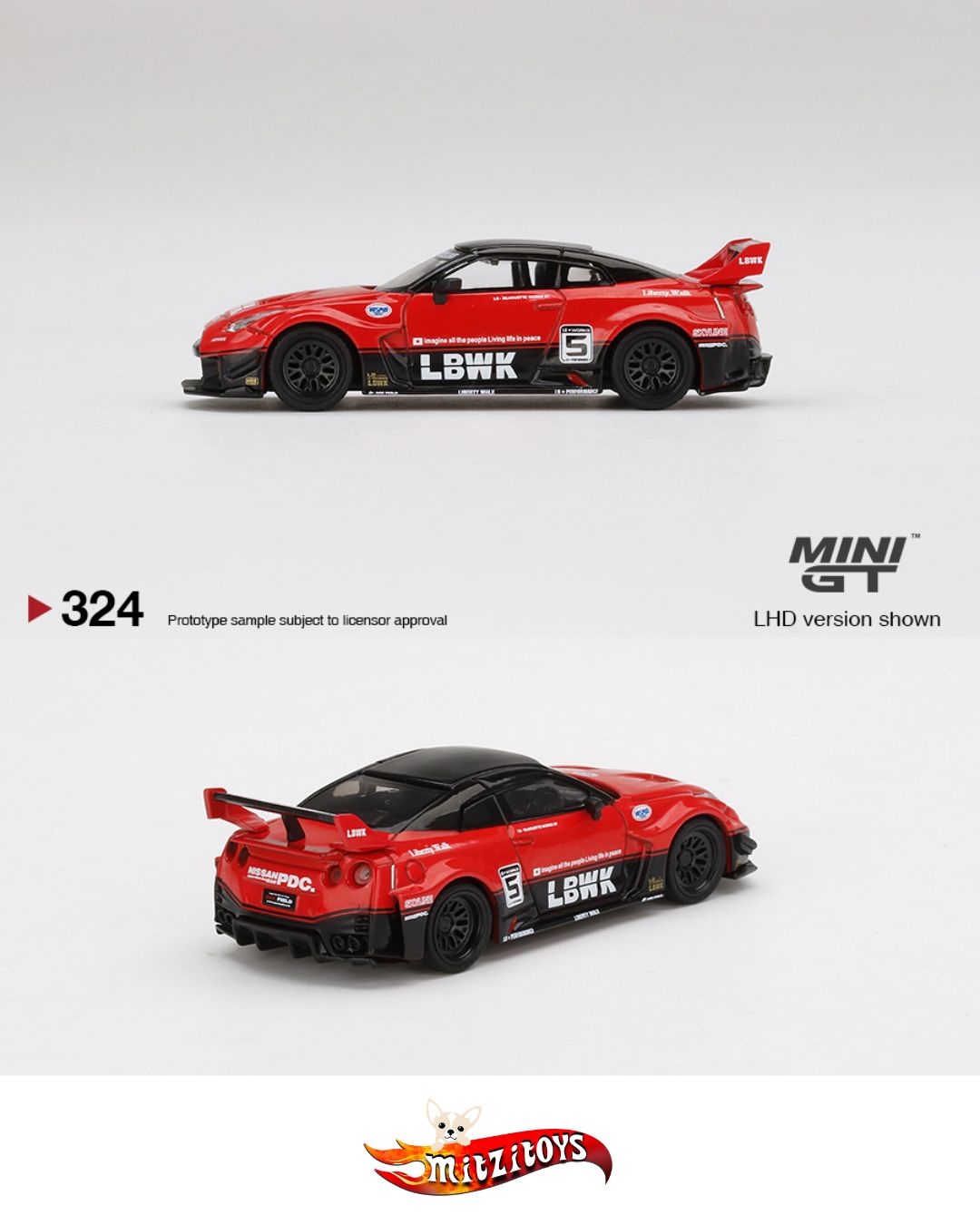 LB-Silhouette WORKS GT Nissan 35GT-RR (Nº 324) Skyline - Mijo Exclusives - Mini GT 1:64