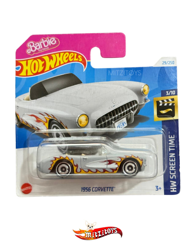 1956 Corvette (Barbie The Movie) - Hot Wheels (HW Screen Time 3/10) - Tarjeta Europea