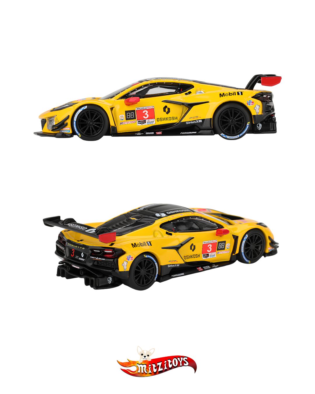 Chevrolet Corvette Z06 GT3.R #3 - 2024 IMSA Daytona 24 Hrs - Mini Gt