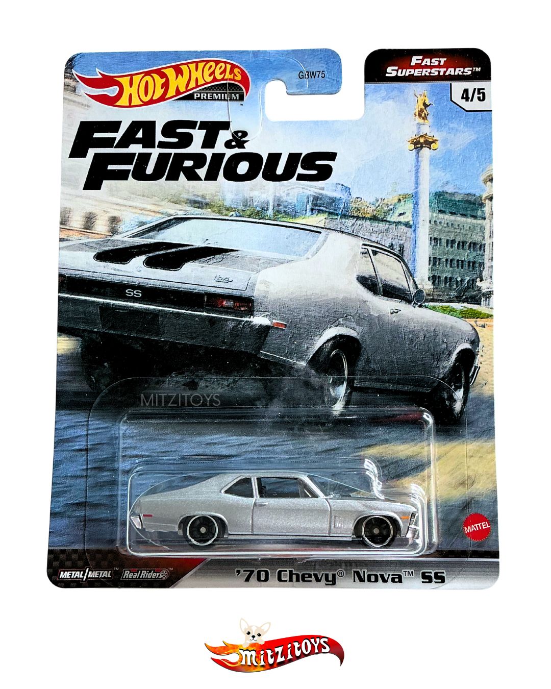 '70 Chevy Nova SS (4/5) - Fast & Furious: Fast Superstars - Hot Wheels Premium
