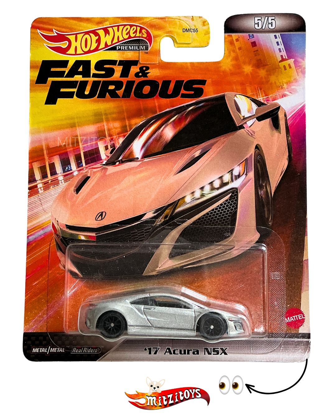'17 Acura NSX (5/5) - Fast & Furious (Detalle) - Hot Wheels Premium